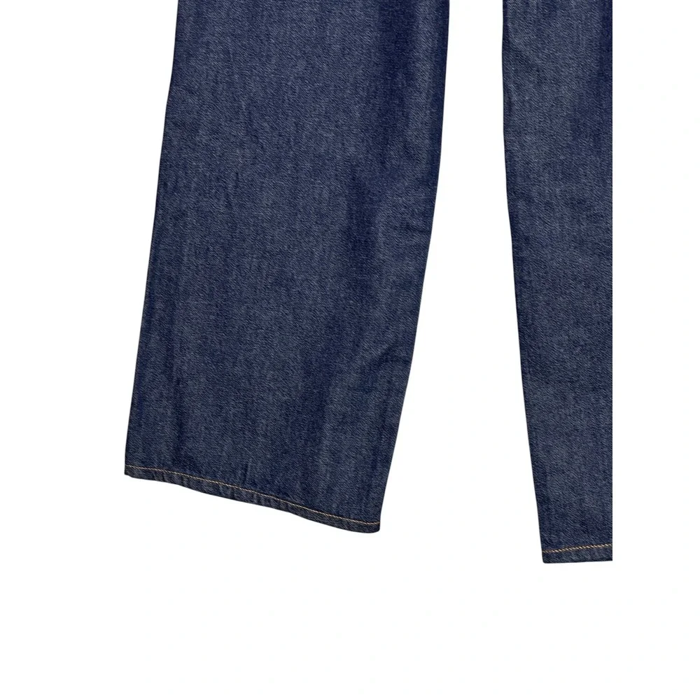 NWT Madewell The Perfect Vintage Wide-Leg Jean 24 Airy Denim Dark Wash Blue